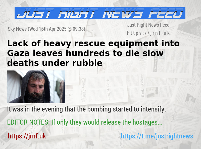 Lack of heavy rescue equipment into Gaza leaves hundreds to die slow deaths under rubble