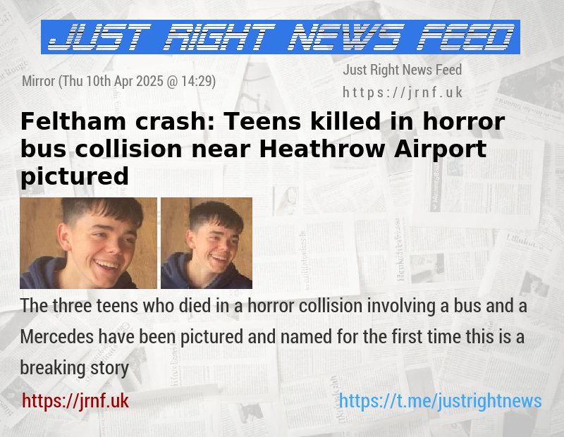Feltham crash: Teens killed in horror bus collision near Heathrow Airport pictured