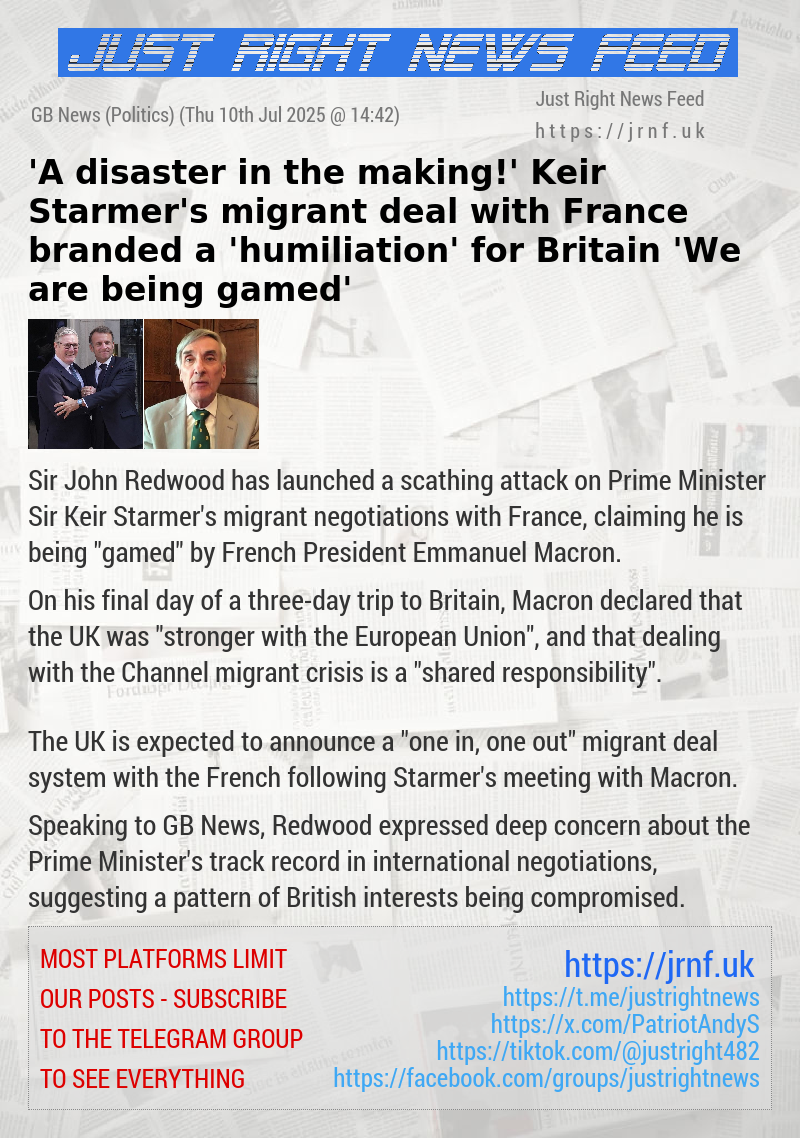 ’A disaster in the making!’ Keir Starmer’s migrant deal with France branded a ’humiliation’ for Britain — ’We are being gamed’