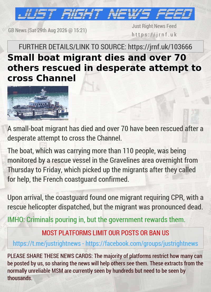 Small boat migrant dies and over 70 others rescued in desperate attempt to cross Channel