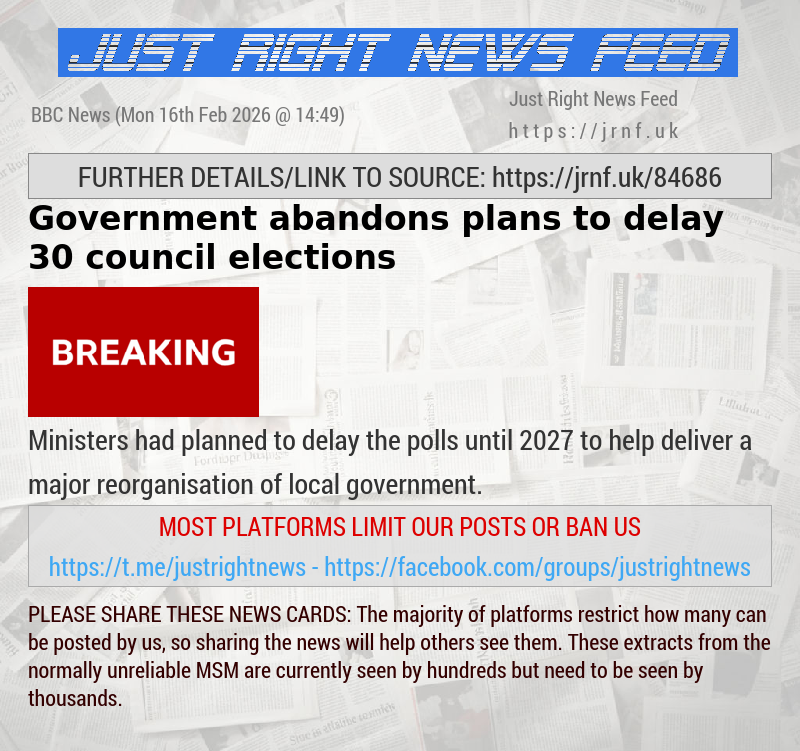 Government abandons plans to delay 30 council elections