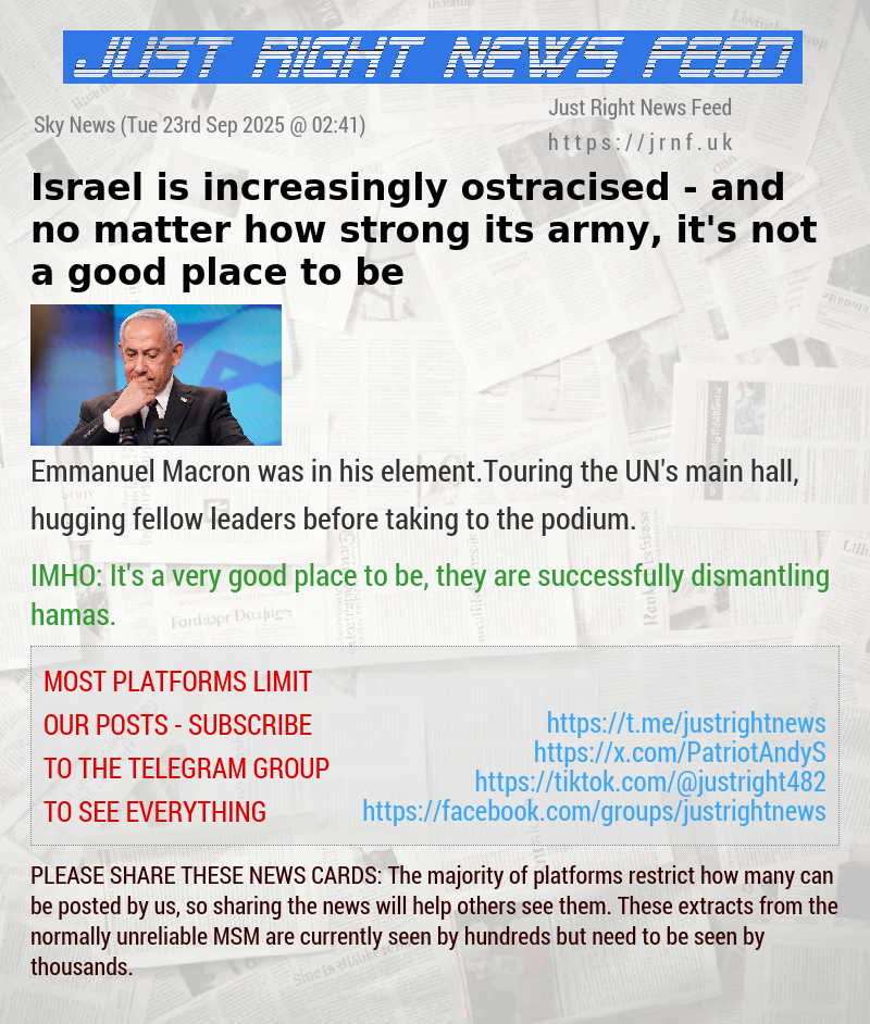 Israel is increasingly ostracised — and no matter how strong its army, it’s not a good place to be