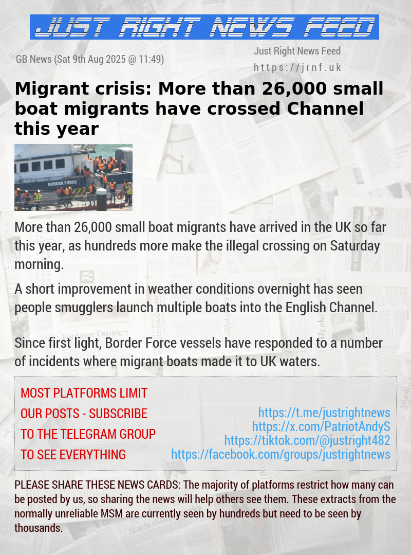 Migrant crisis: More than 26,000 small boat migrants have crossed Channel this year
