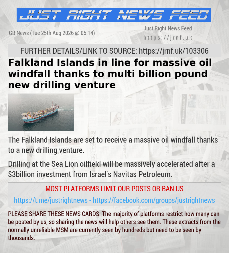 Falkland Islands in line for massive oil windfall thanks to multi—billion—pound new drilling venture
