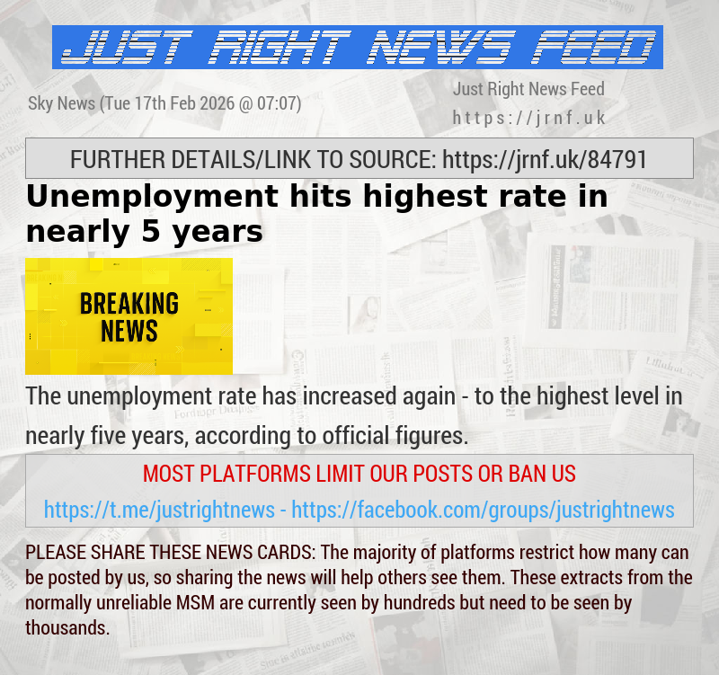 Unemployment hits highest rate in nearly 5 years