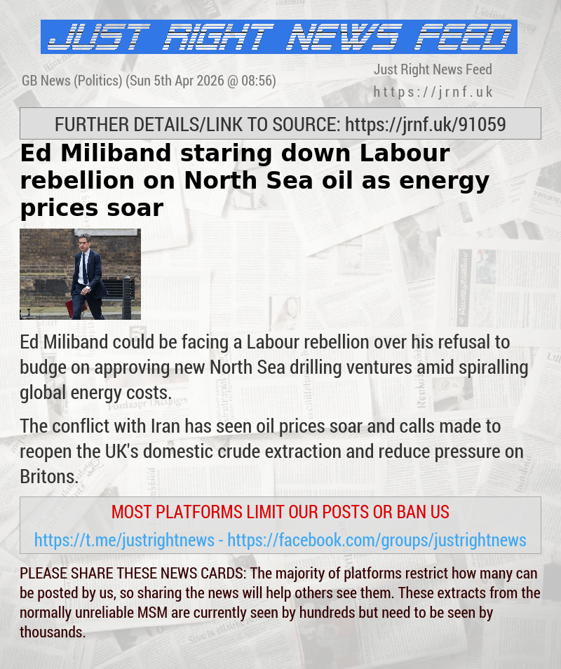 Ed Miliband staring down Labour rebellion on North Sea oil as energy prices soar