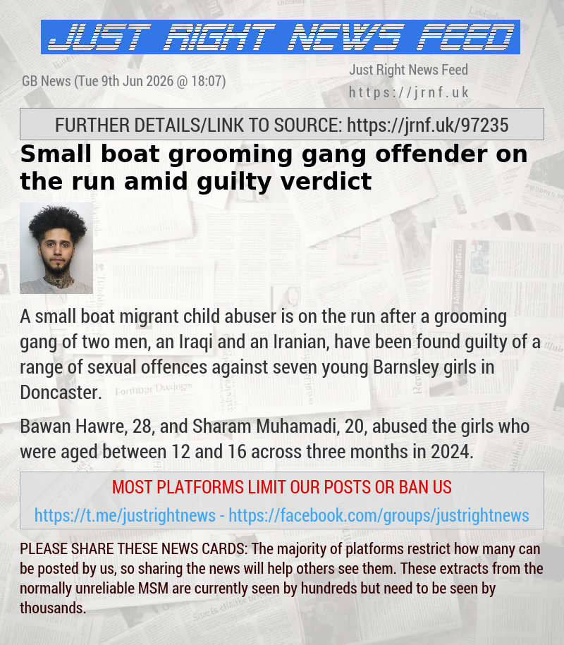 Small boat grooming gang offender on the run amid guilty verdict