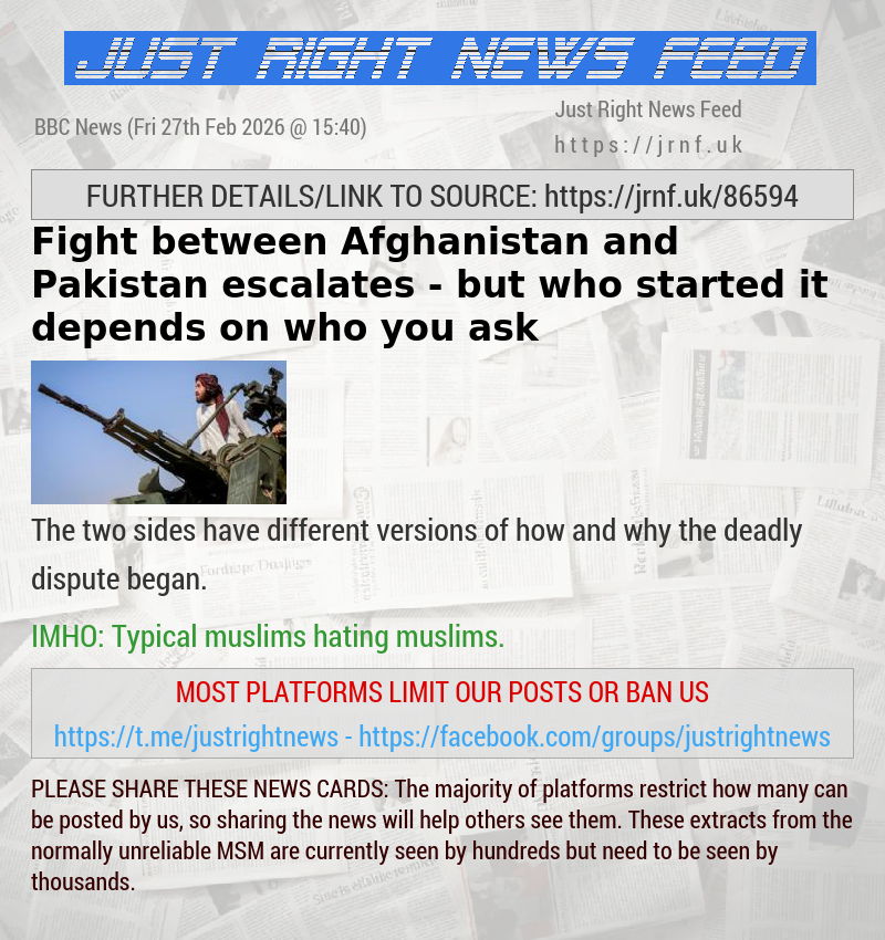 Fight between Afghanistan and Pakistan escalates — but who started it depends on who you ask