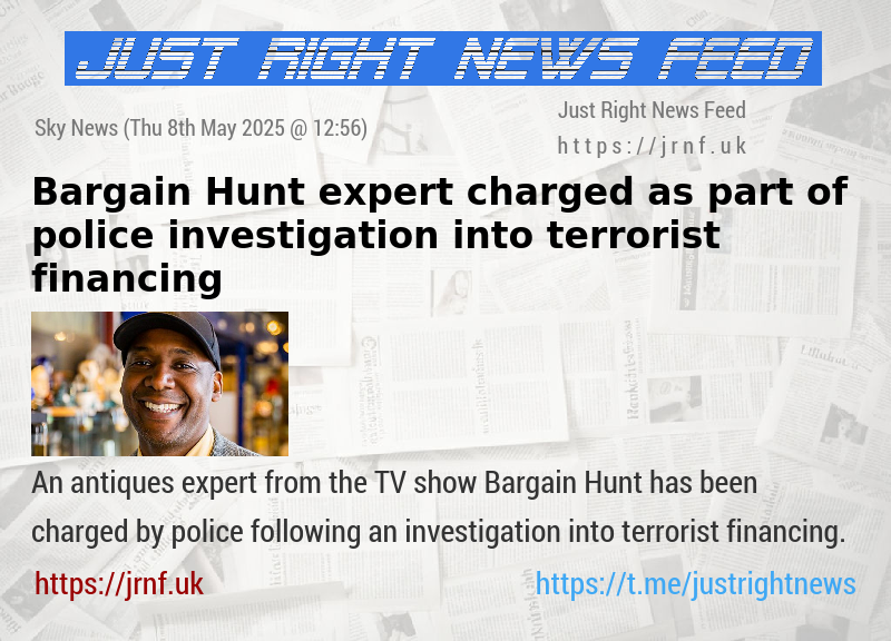 Bargain Hunt expert charged as part of police investigation into terrorist financing