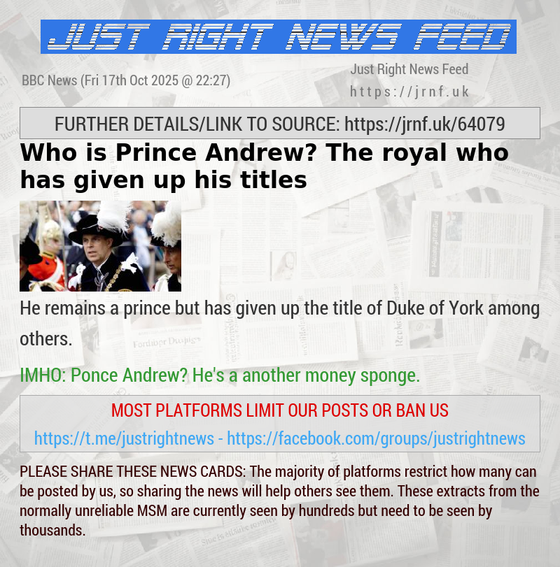 Who is Prince Andrew? The royal who has given up his titles