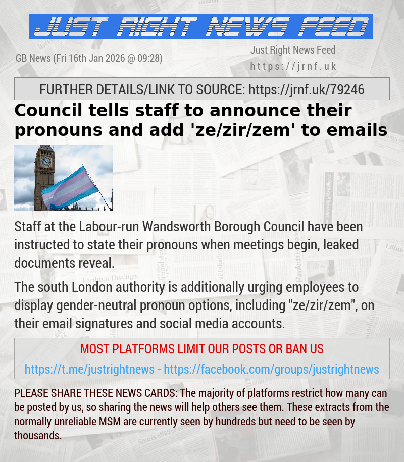 Council tells staff to announce their pronouns and add ’ze/zir/zem’ to emails