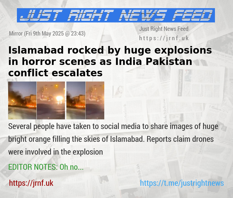 Islamabad rocked by huge explosions in horror scenes as India—Pakistan conflict escalates 
