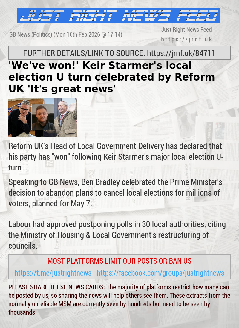 ’We’ve won!’ Keir Starmer’s local election U—turn celebrated by Reform UK — ’It’s great news’