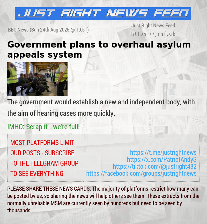 Government plans to overhaul asylum appeals system