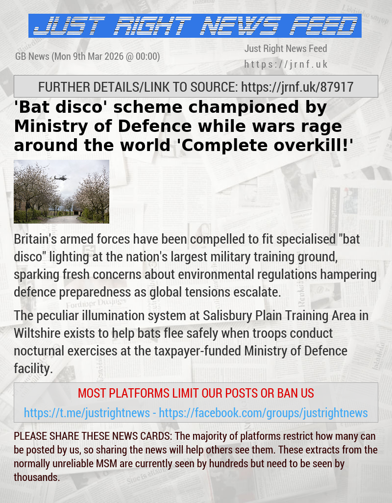 ’Bat disco’ scheme championed by Ministry of Defence while wars rage around the world — ’Complete overkill!’
