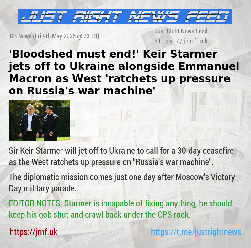 ’Bloodshed must end!’ Keir Starmer jets off to Ukraine alongside Emmanuel Macron as West ’ratchets up pressure on Russia’s war machine’