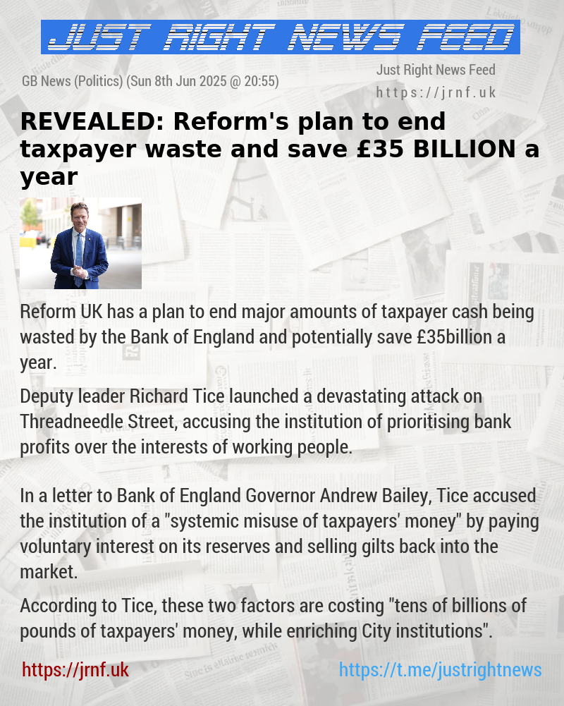 REVEALED: Reform’s plan to end taxpayer waste and save £35 BILLION a year