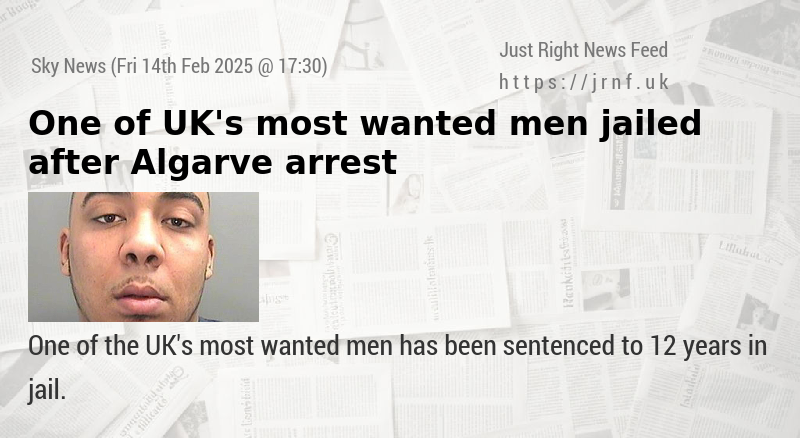 One of UK’s most wanted men jailed after Algarve arrest