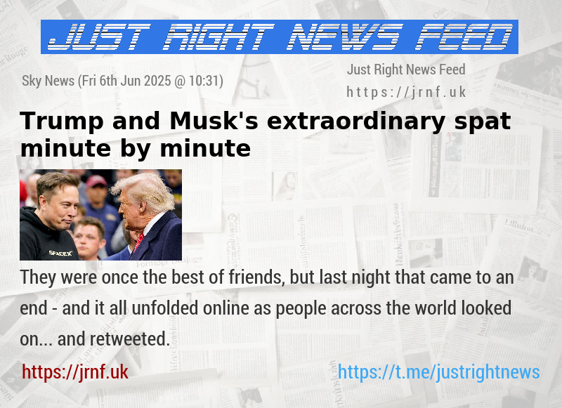 Trump and Musk’s extraordinary spat minute—by—minute