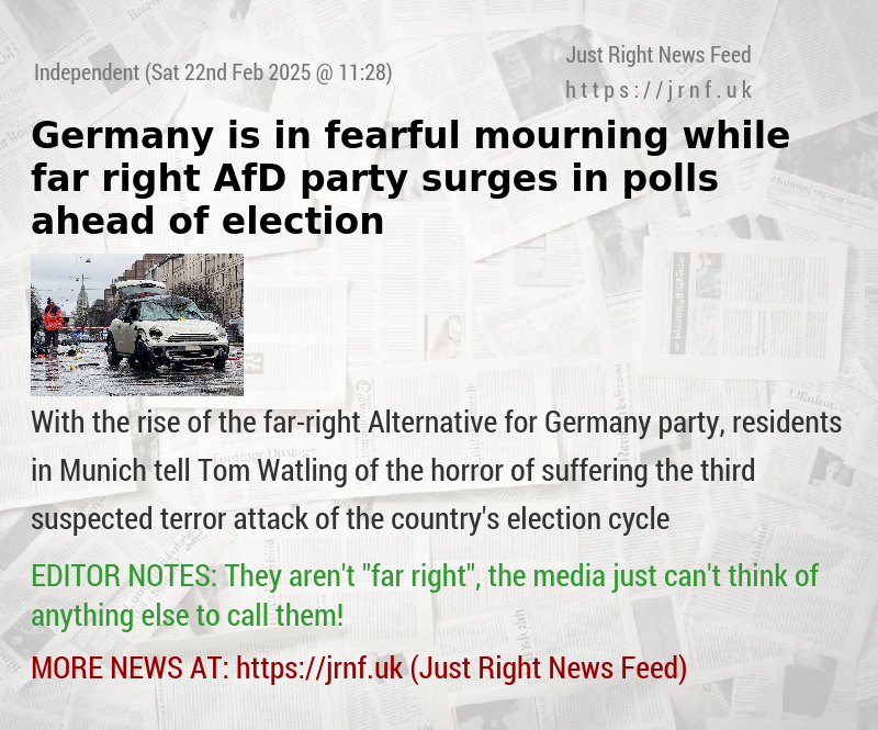 Germany is in fearful mourning while far—right AfD party surges in polls ahead of election 