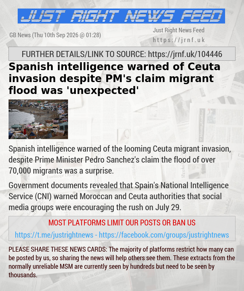 Spanish intelligence warned of Ceuta invasion despite PM’s claim migrant flood was ’unexpected’