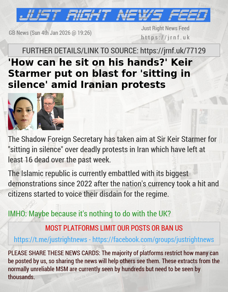 ’How can he sit on his hands?’ Keir Starmer put on blast for ’sitting in silence’ amid Iranian protests