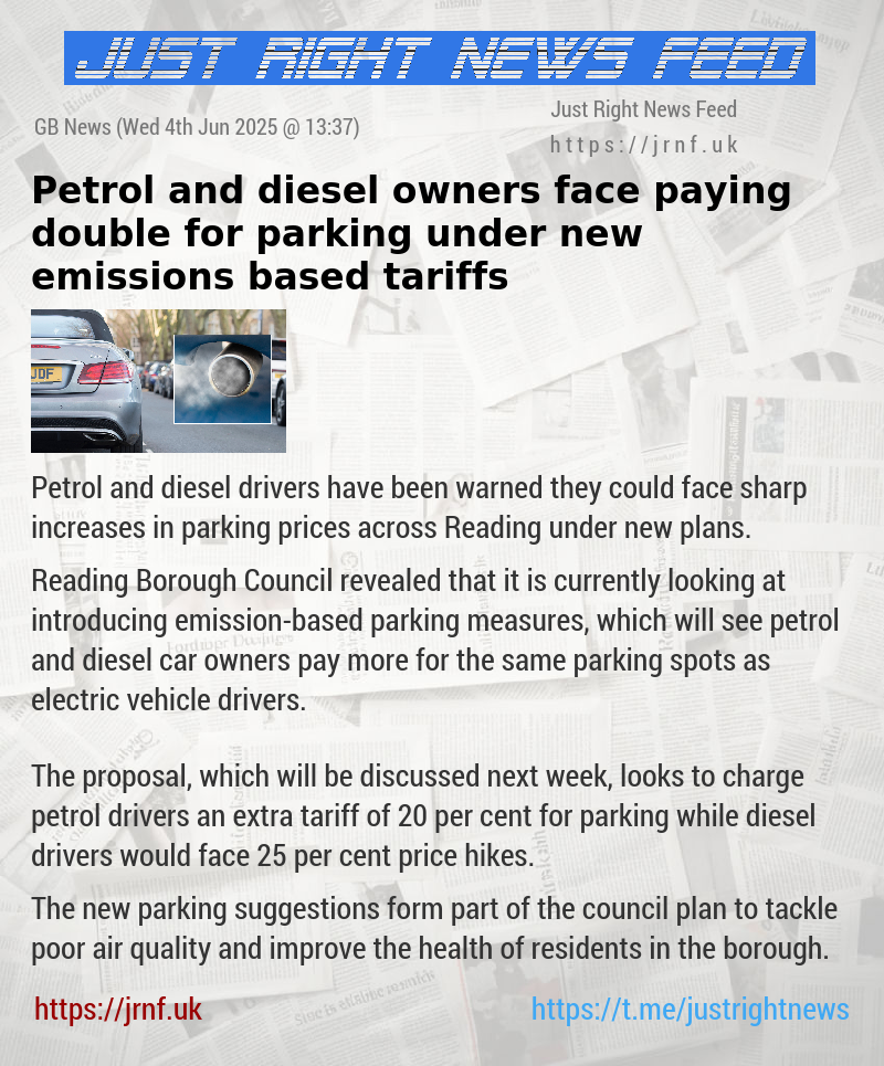Petrol and diesel owners face paying double for parking under new emissions—based tariffs