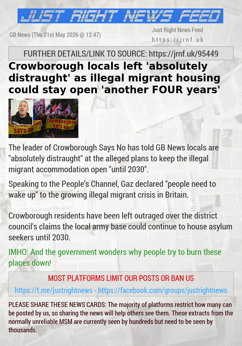 Crowborough locals left ’absolutely distraught’ as illegal migrant housing could stay open ’another FOUR years’