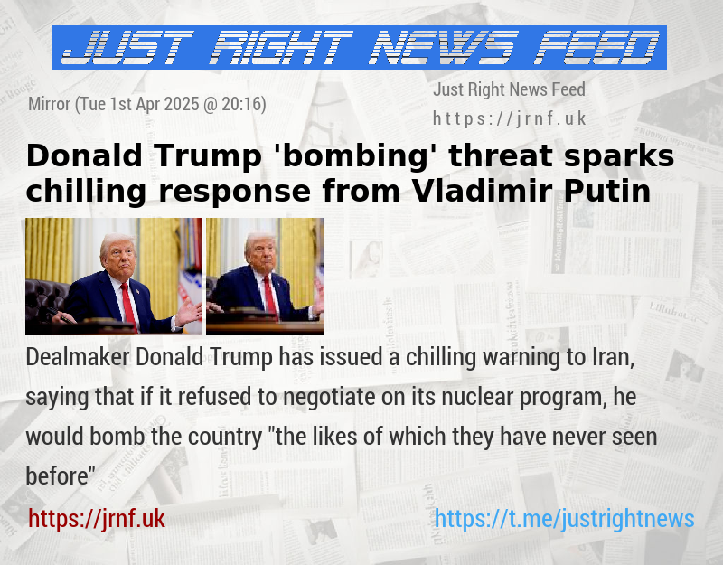 Donald Trump ’bombing’ threat sparks chilling response from Vladimir Putin