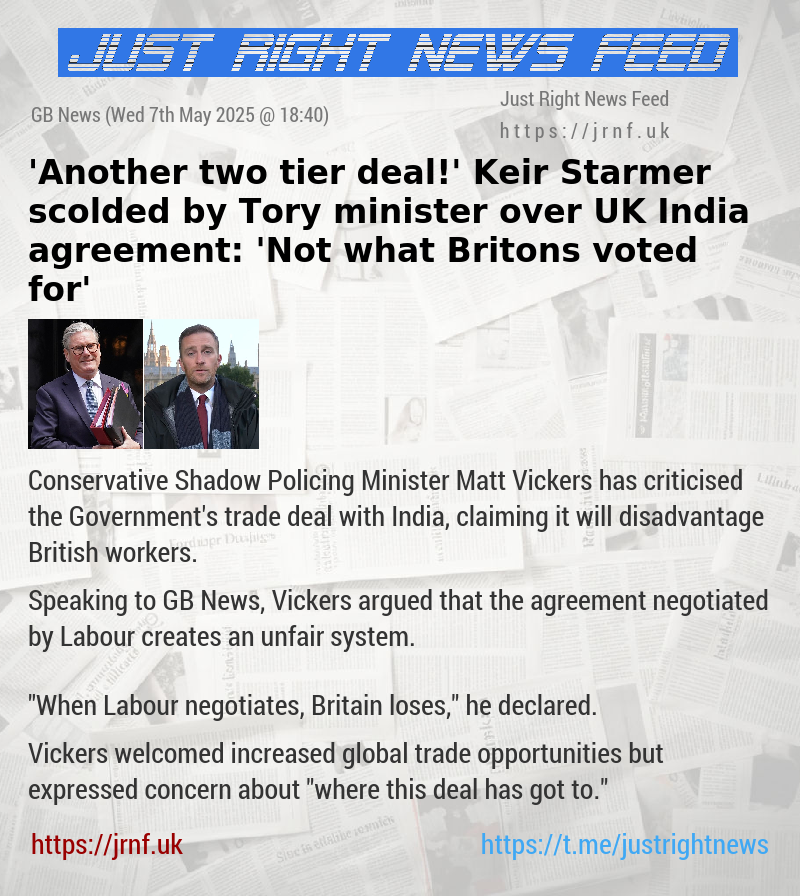 ’Another two—tier deal!’ Keir Starmer scolded by Tory minister over UK—India agreement: ’Not what Britons voted for’