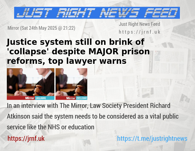 Justice system still on brink of ’collapse’ despite MAJOR prison reforms, top lawyer warns