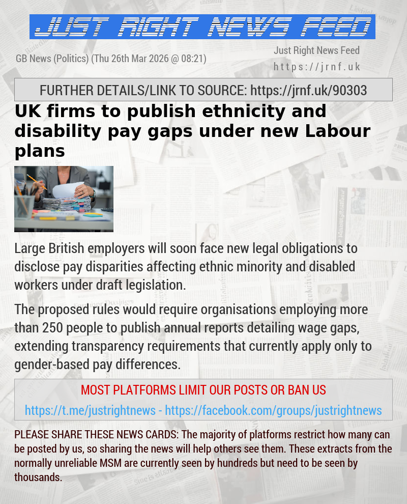 UK firms to publish ethnicity and disability pay gaps under new Labour plans