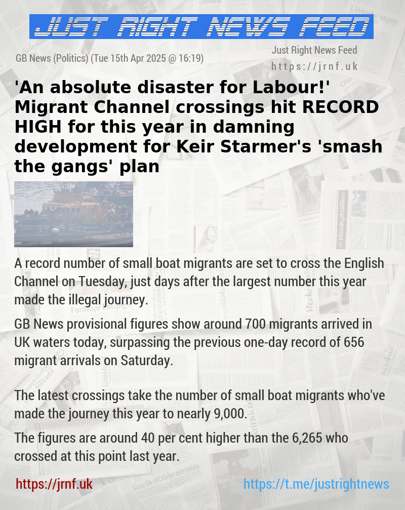 ’An absolute disaster for Labour!’ Migrant Channel crossings hit RECORD HIGH for this year in damning development for Keir Starmer’s ’smash the gangs’ plan