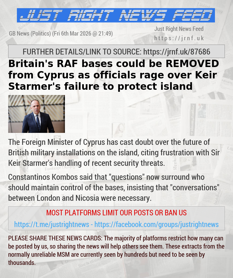 Britain’s RAF bases could be REMOVED from Cyprus as officials rage over Keir Starmer’s failure to protect island