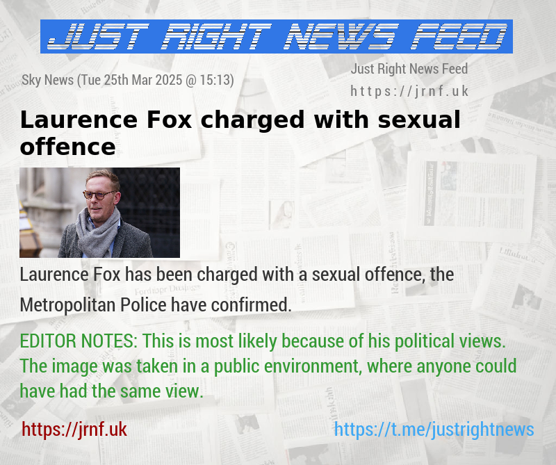 Laurence Fox charged with sexual offence