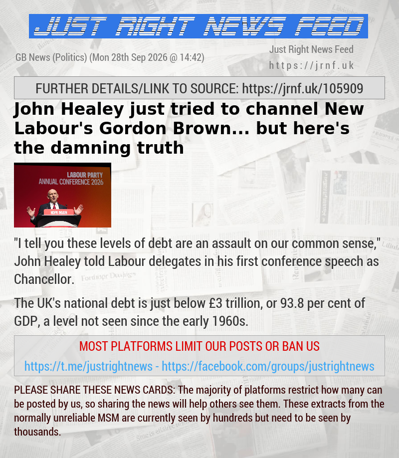 John Healey just tried to channel New Labour’s Gordon Brown... but here’s the damning truth