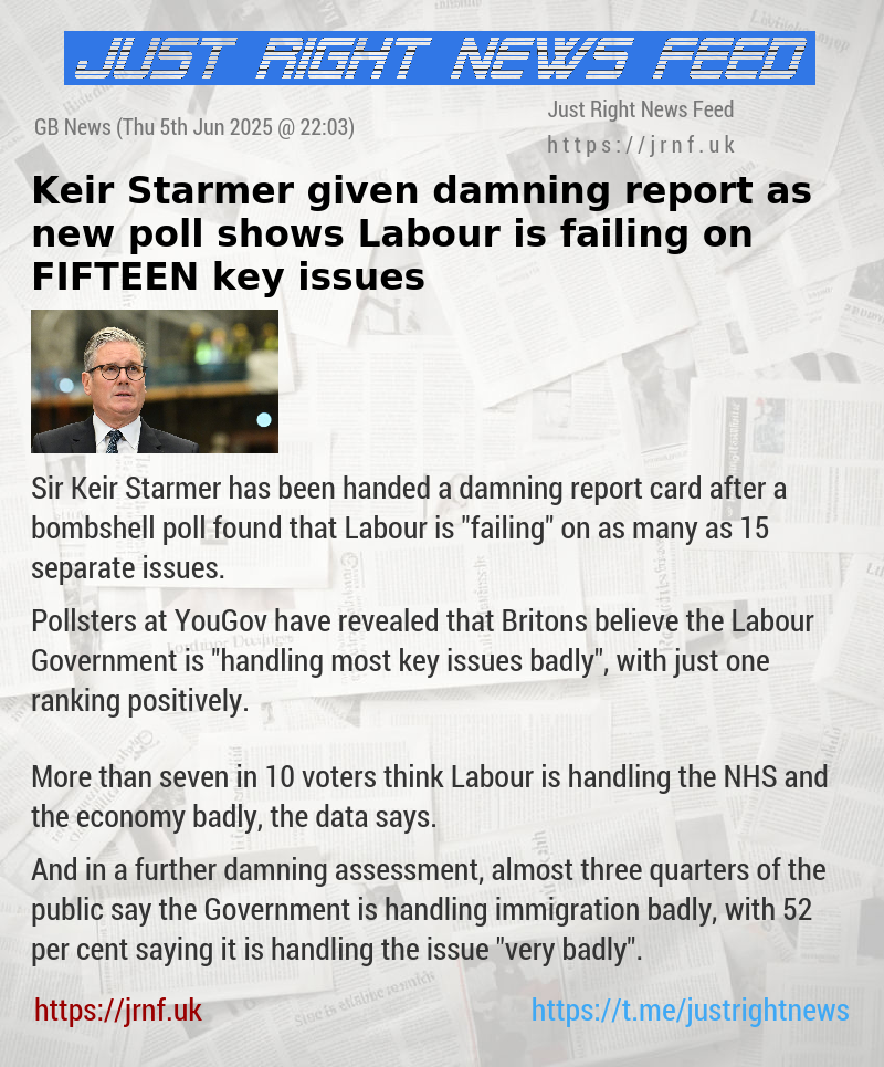 Keir Starmer given damning report as new poll shows Labour is failing on FIFTEEN key issues