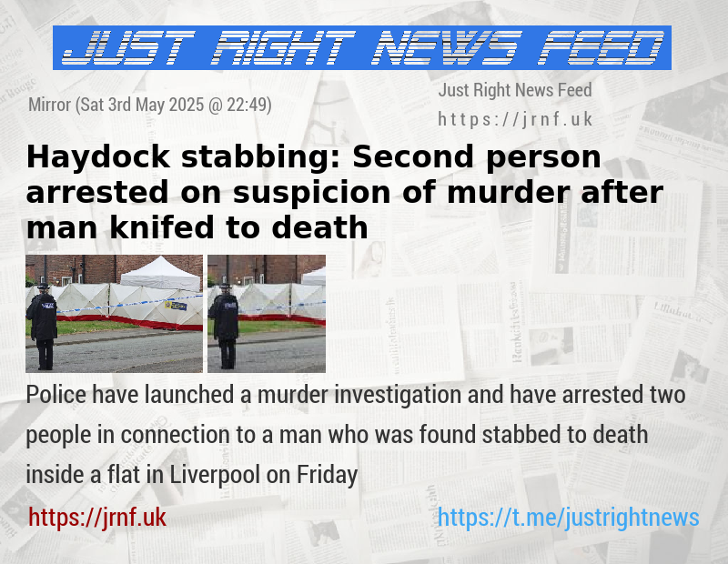 Haydock stabbing: Second person arrested on suspicion of murder after man knifed to death