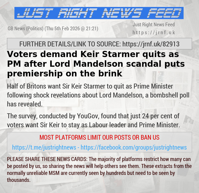 Voters demand Keir Starmer quits as PM after Lord Mandelson scandal puts premiership on the brink