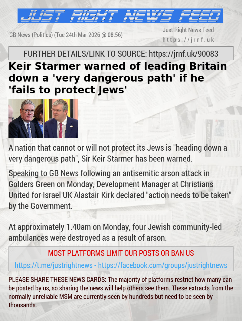 Keir Starmer warned of leading Britain down a ’very dangerous path’ if he ’fails to protect Jews’