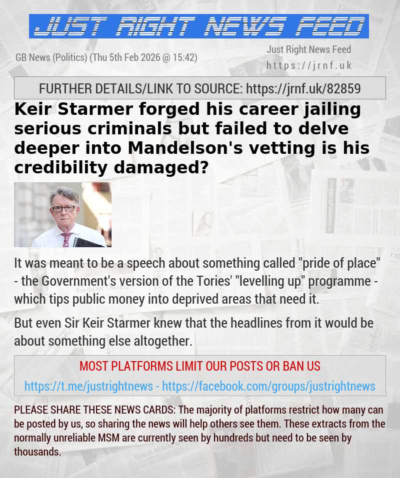 Keir Starmer forged his career jailing serious criminals but failed to delve deeper into Mandelson’s vetting — is his credibility damaged?