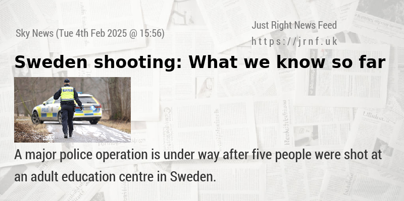 Sweden shooting: What we know so far