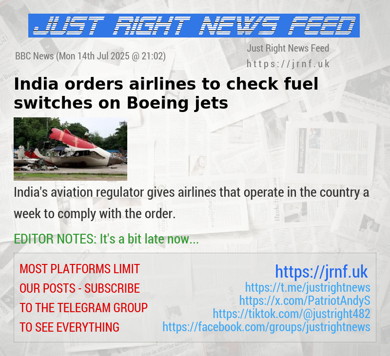 India orders airlines to check fuel switches on Boeing jets
