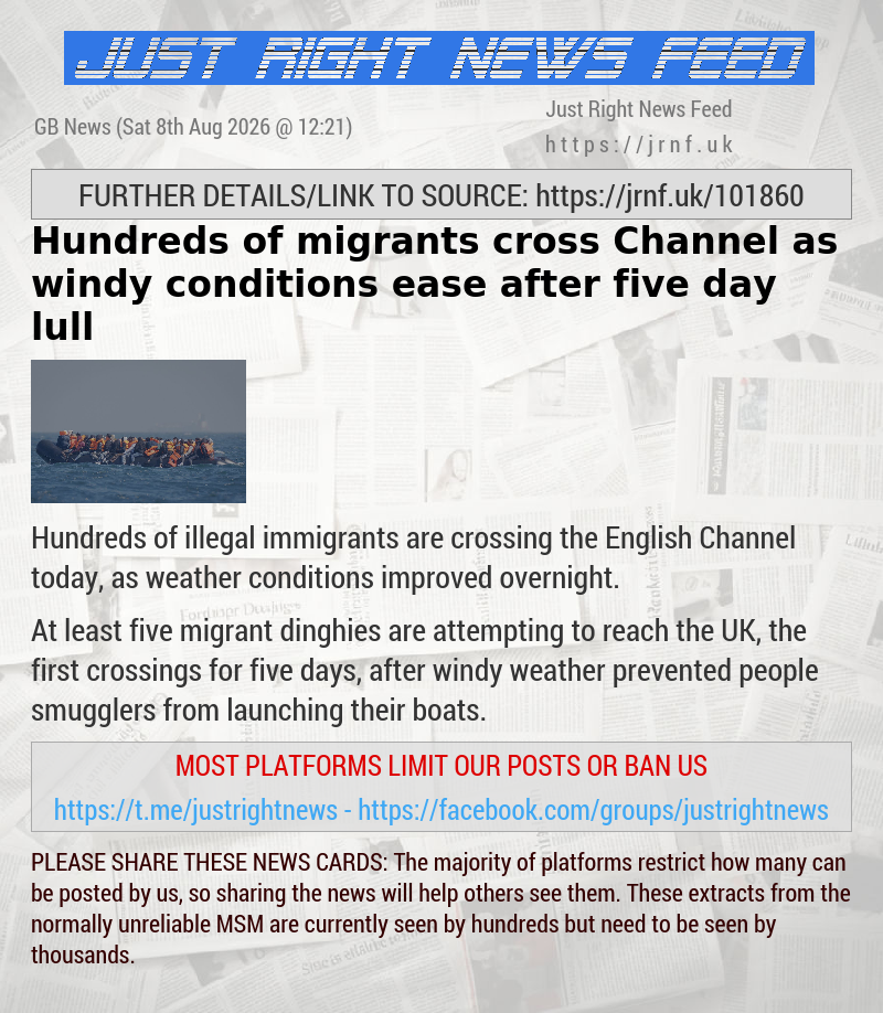 Hundreds of migrants cross Channel as windy conditions ease after five—day lull