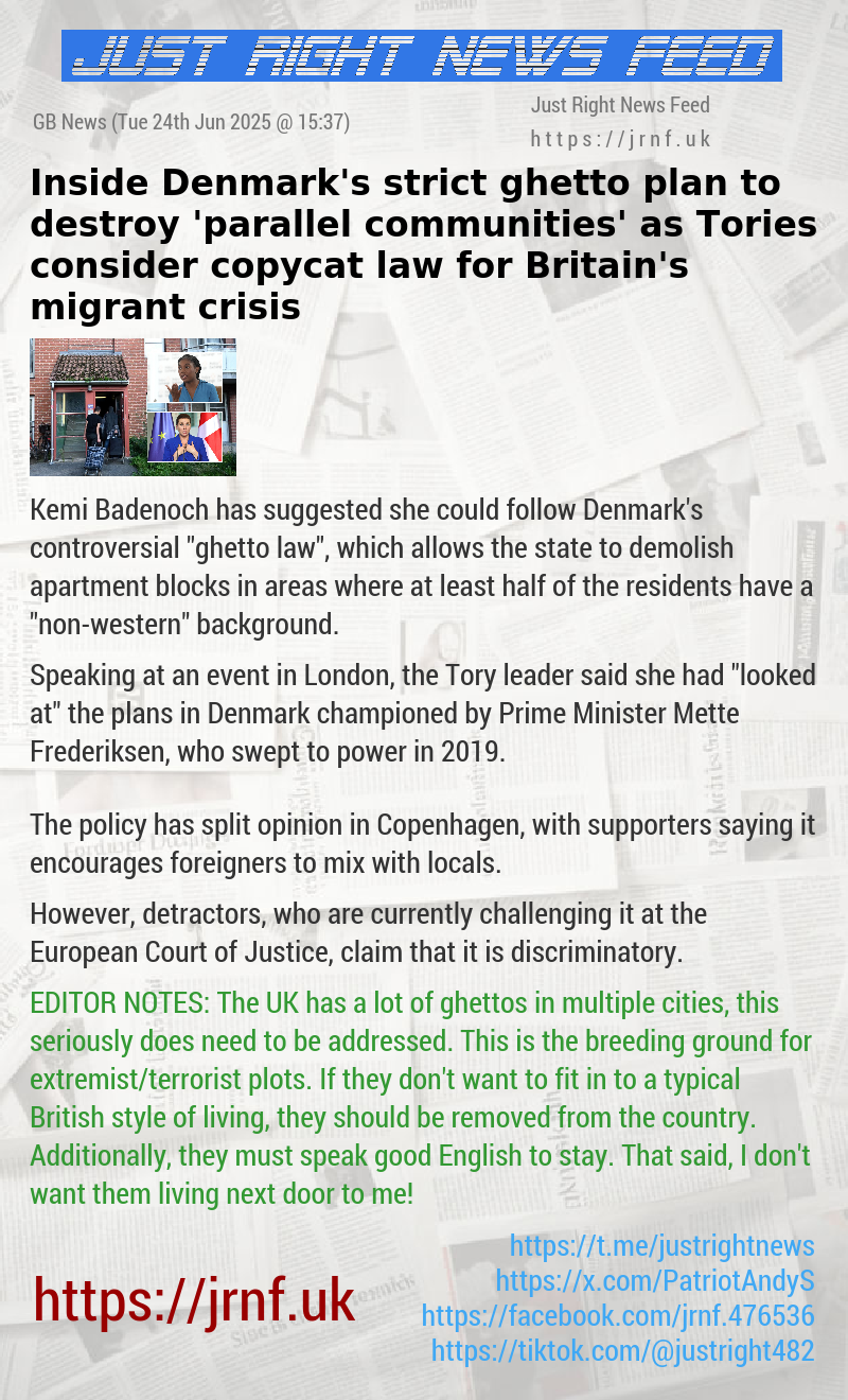 Inside Denmark’s strict ghetto plan to destroy ’parallel communities’ as Tories consider copycat law for Britain’s migrant crisis
