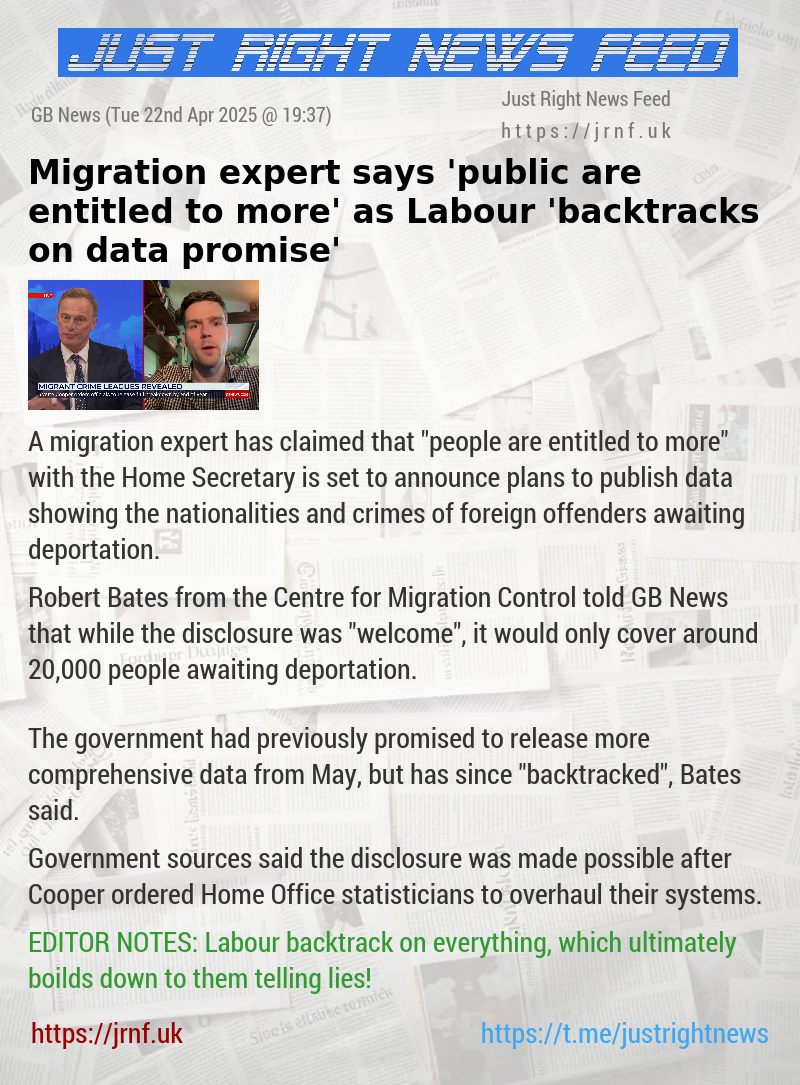 Migration expert says ’public are entitled to more’ as Labour ’backtracks on data promise’