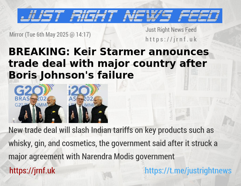 BREAKING: Keir Starmer announces trade deal with major country after Boris Johnson’s failure