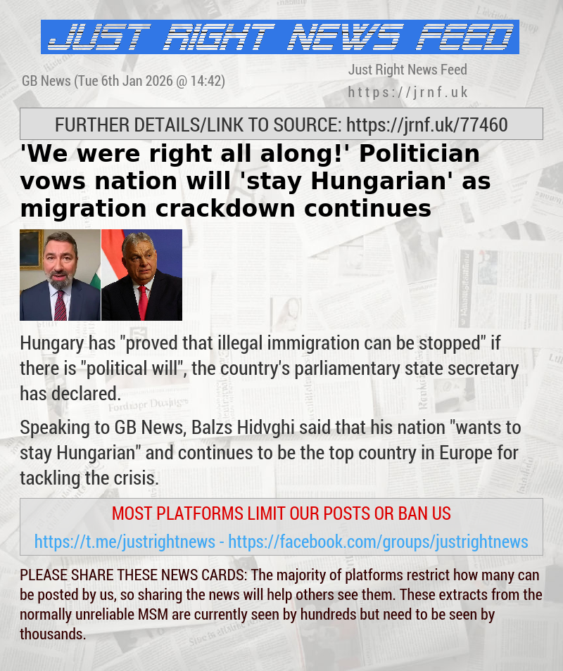 ’We were right all along!’ Politician vows nation will ’stay Hungarian’ as migration crackdown continues