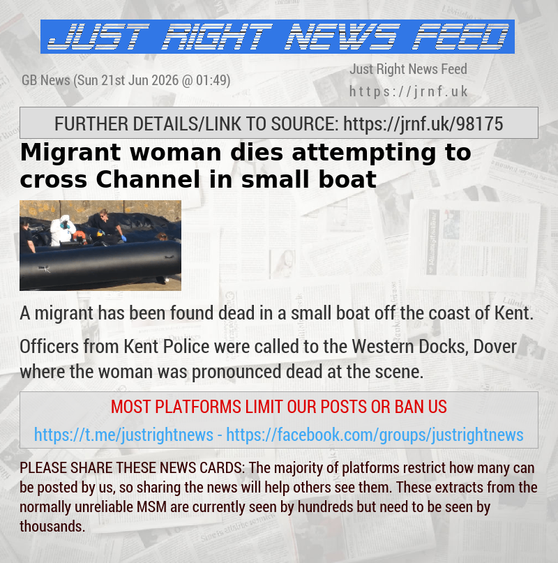 Migrant woman dies attempting to cross Channel in small boat