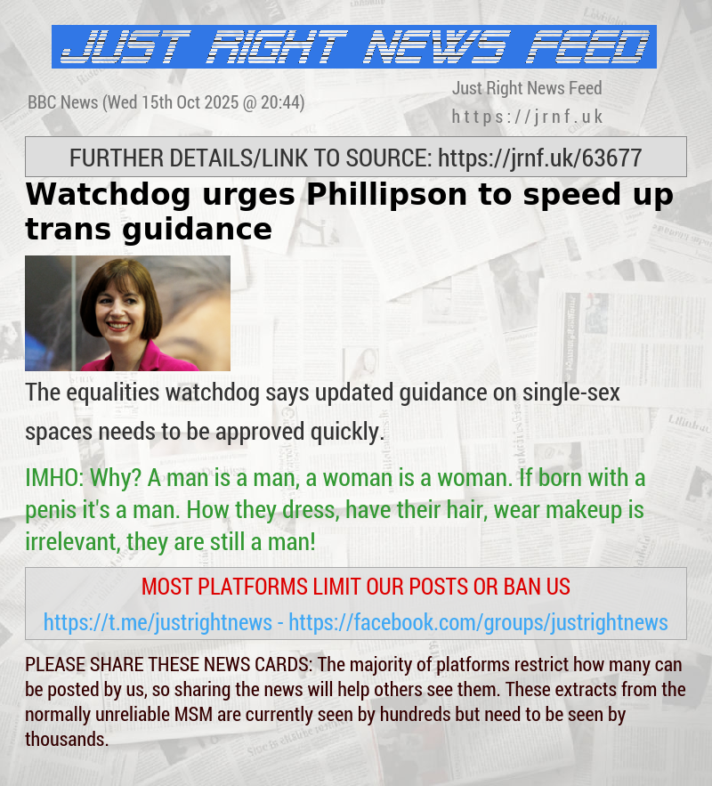 Watchdog urges Phillipson to speed up trans guidance